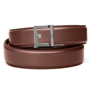KORE ESSENTIALS, BROWN LEATHER GUN BELT 1.5"
